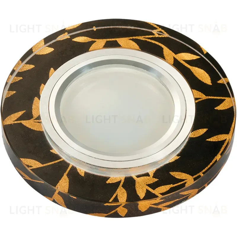 Встраиваемый светильник Fametto Luciole DLS-L204 GU5.3 CHROME/BLACK UL-00000379 DLS-L204 GU5.3 CHROME/BLACK