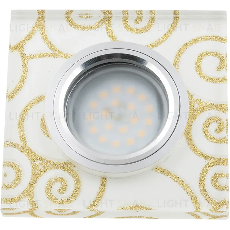 Встраиваемый светильник Fametto Luciole DLS-L207 GU5.3 CHROME/WHITE UL-00000382 DLS-L207 GU5.3 CHROME/WHITE
