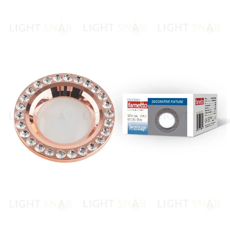 Встраиваемый светильник Fametto Vernissage DLS-V106 GU5.3 COPPER UL-00000349 DLS-V106 GU5.3 COPPER