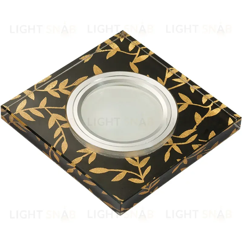 Встраиваемый светильник Fametto Luciole DLS-L205 GU5.3 CHROME/BLACK UL-00000380 DLS-L205 GU5.3 CHROME/BLACK