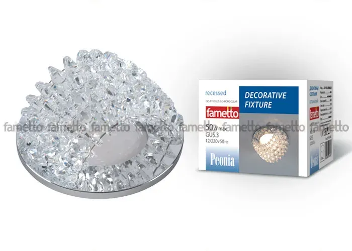 Встраиваемый светильник Fametto DLS-P110 GU5.3 CHROME/CLEAR 10732 DLS-P110 GU5.3 CHROME/CLEAR