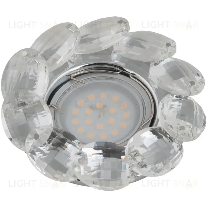 Встраиваемый светильник Fametto Peonia DLS-P114 GU5.3 CHROME/CLEAR 10547 DLS-P114 GU5.3 CHROME/CLEAR