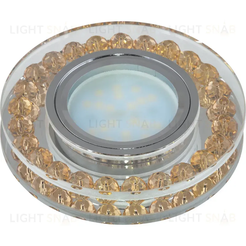 Встраиваемый светильник Fametto Peonia DLS-P102 GU5.3 CHROME/GOLD 09985 DLS-P102 GU5.3 CHROME/GOLD
