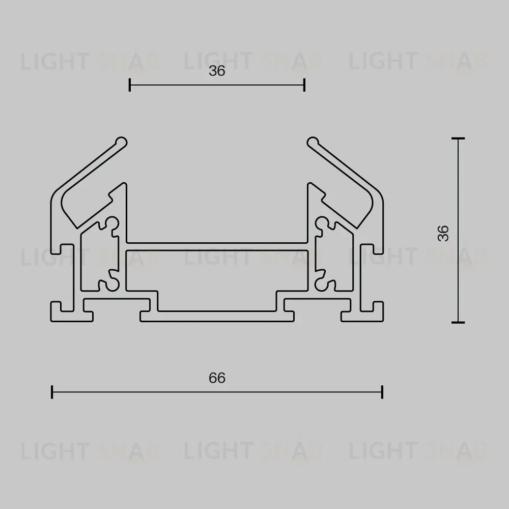 Профиль Maytoni Technical Accessories for tracks TRA001MP-112S TRA001MP-112S