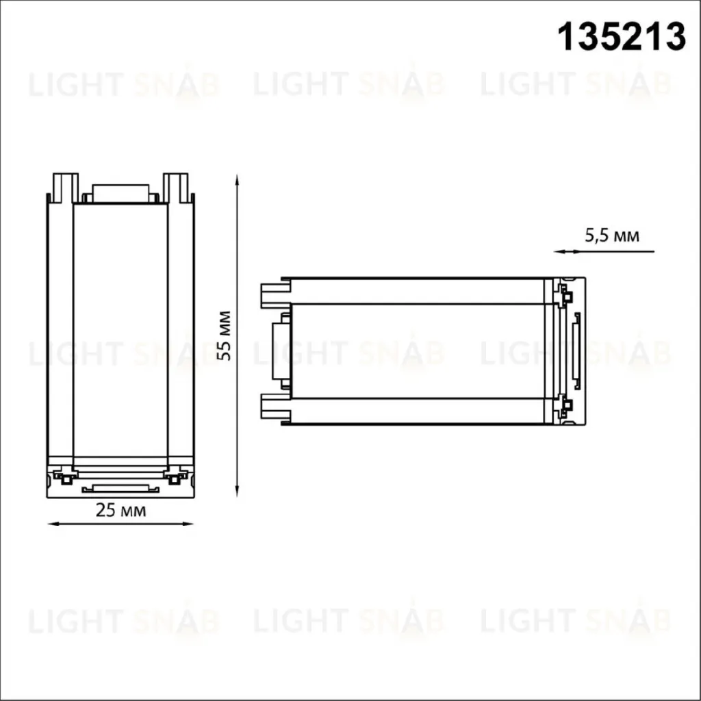 Соединитель для шинопровода Novotech Smal 135213 135213