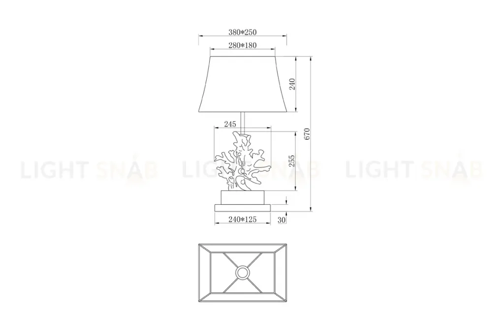 Настольная лампа Garda Decor K2BT-1004 K2BT-1004