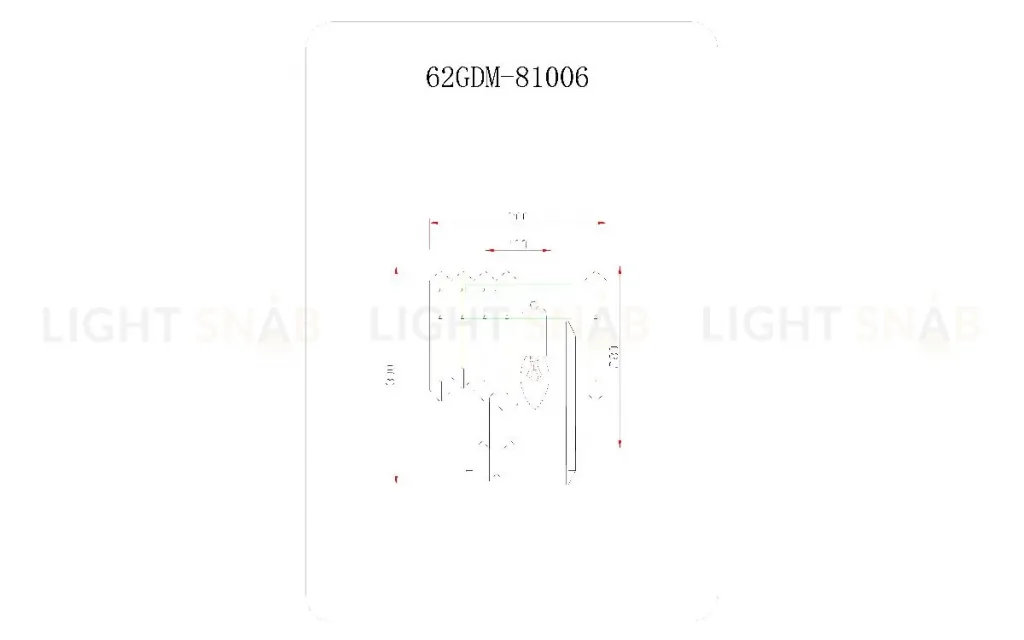 Настенный светильник Garda Decor 62GDM-81006 62GDM-81006