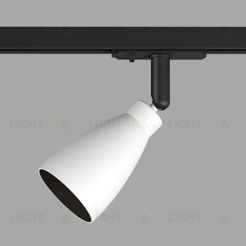Трековый однофазный светильник Denkirs Bell DK6050-BW+BK DK6050-BW+BK