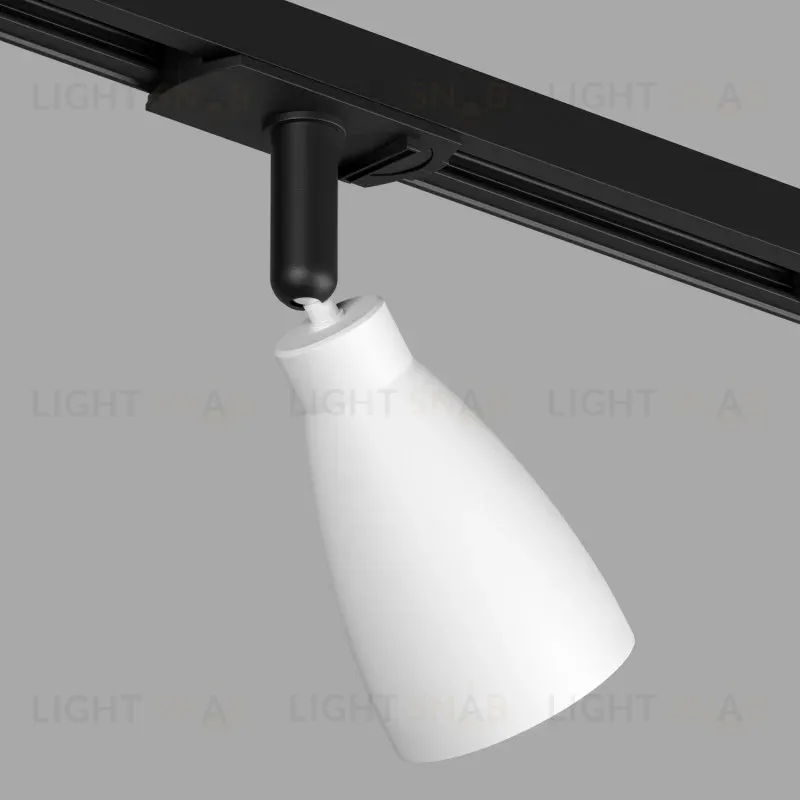 Трековый однофазный светильник Denkirs Bell DK6050-BW+BK DK6050-BW+BK