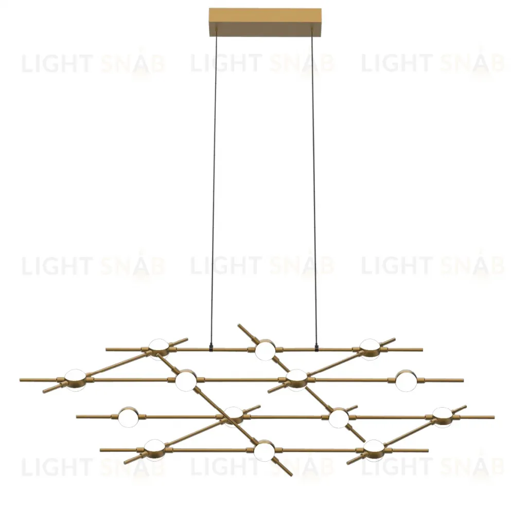 Подвесная люстра DeLight Collection Molecular MD18001067-14A black/gold MD18001067-14A  black/gold
