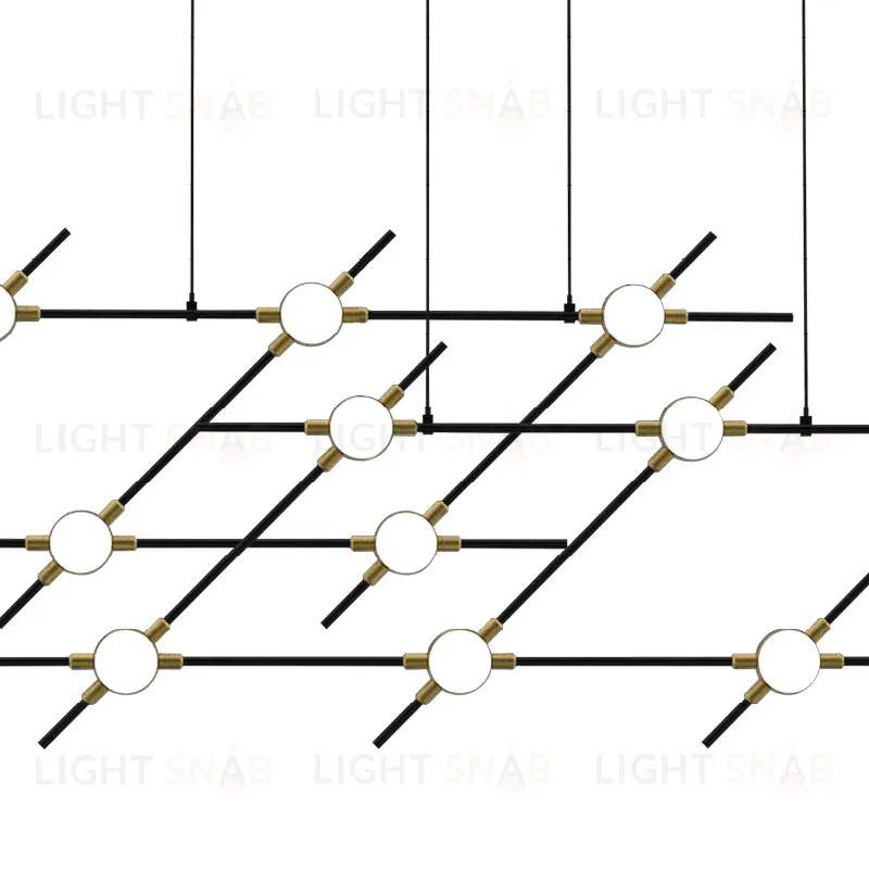 Подвесная люстра DeLight Collection Molecular MD18001067-14A black/gold MD18001067-14A  black/gold