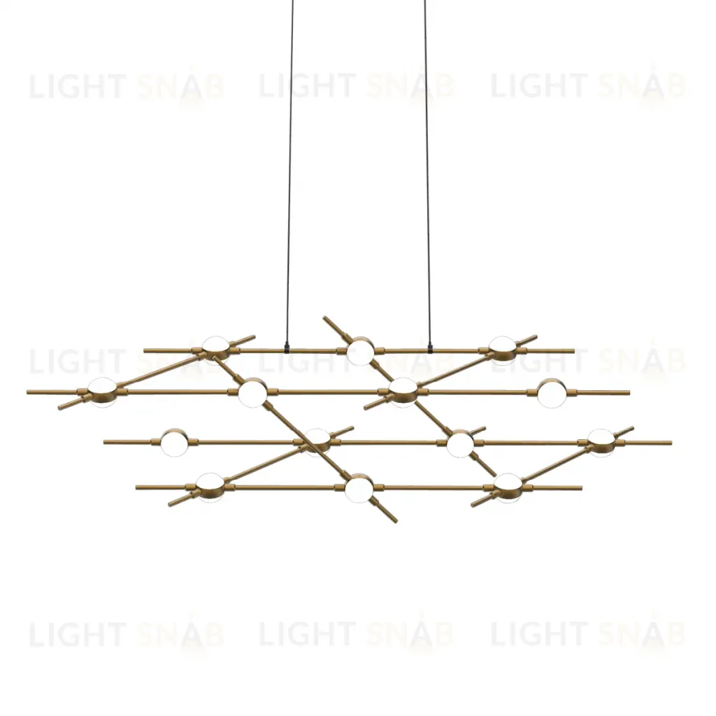 Подвесная люстра DeLight Collection Molecular MD18001067-14A black/gold MD18001067-14A  black/gold