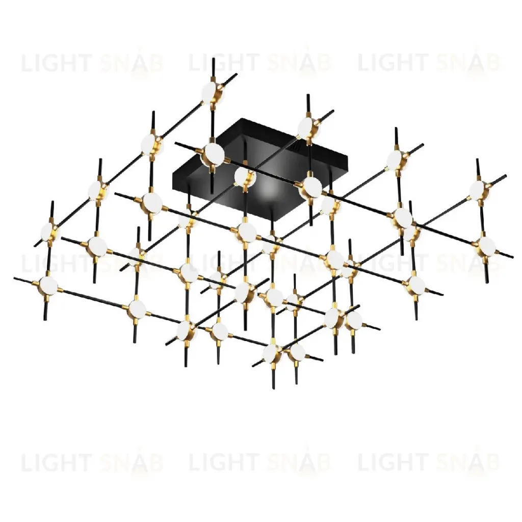 Потолочная люстра DeLight Collection Molecular MX18001067-36A black/gold MX18001067-36A  black/gold
