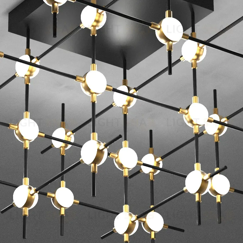 Потолочная люстра DeLight Collection Molecular MX18001067-36A black/gold MX18001067-36A  black/gold