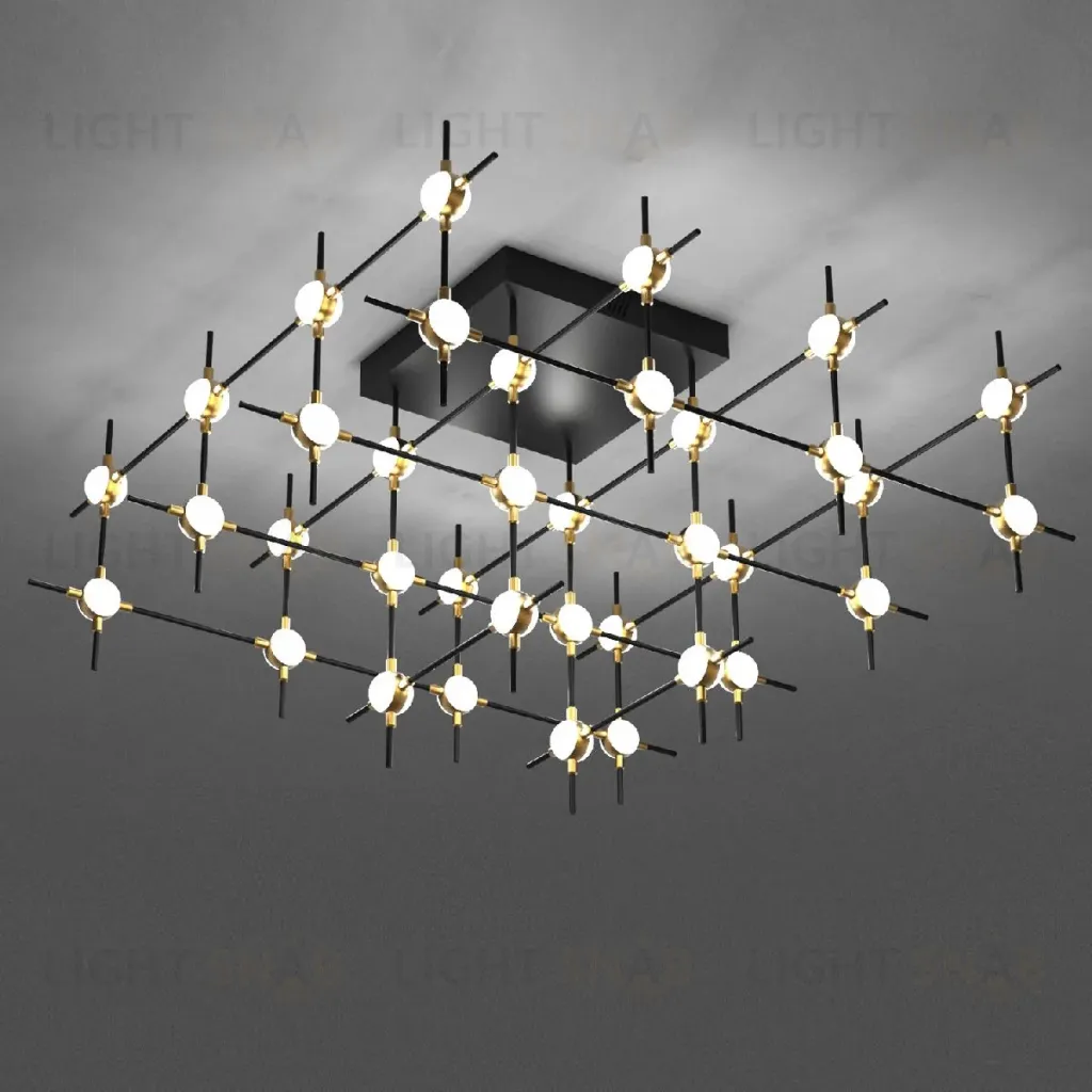 Потолочная люстра DeLight Collection Molecular MX18001067-36A black/gold MX18001067-36A  black/gold