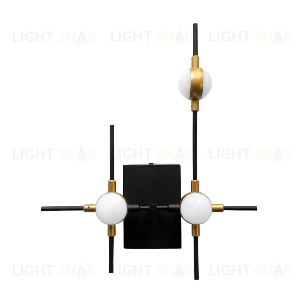 Настенный светильник DeLight Collection Molecular MB18001067-3A black/gold MB18001067-3A  black/gold