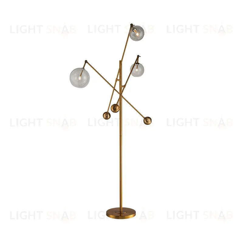 Торшер DeLight Collection Globe Mobile KG0965F-3 brass KG0965F-3 brass