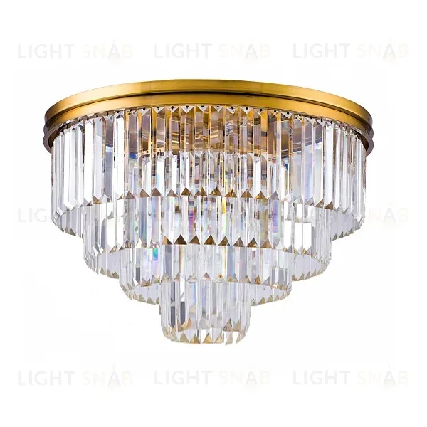 Потолочная люстра DeLight Collection 1920s Odeon 9513C/600R gold/clear 9513C/600R gold/clear