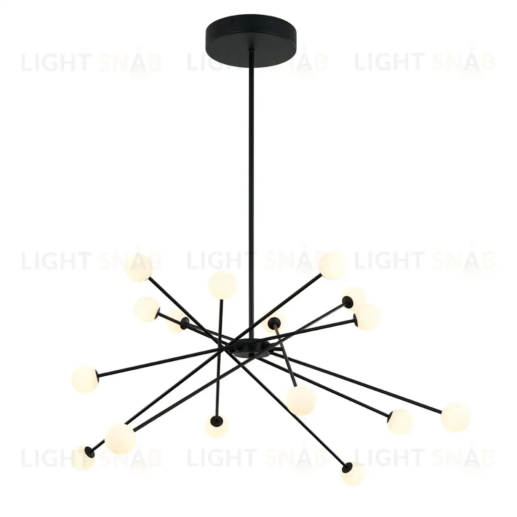 Люстра на штанге DeLight Collection MD19001025-16A black MD19001025-16A black