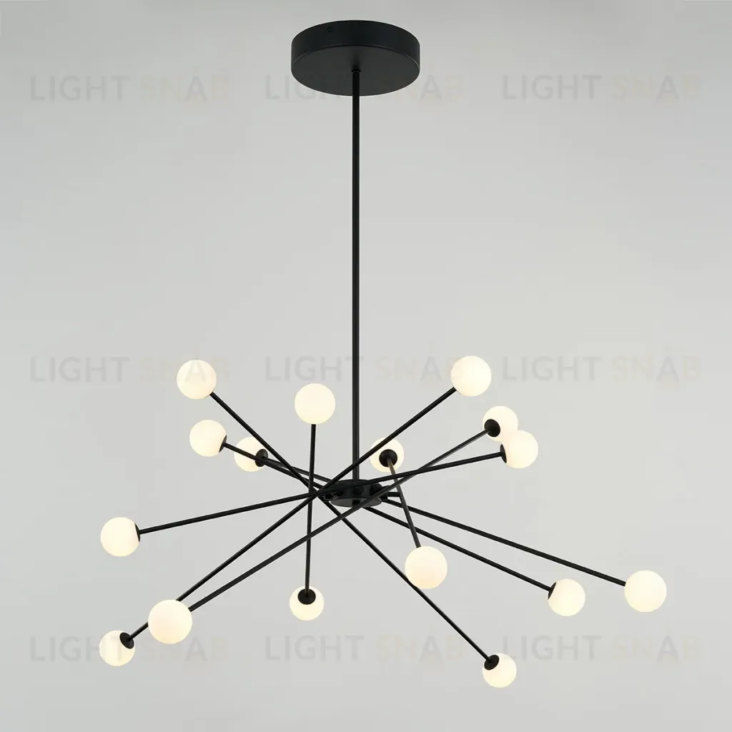 Люстра на штанге DeLight Collection MD19001025-16A black MD19001025-16A black