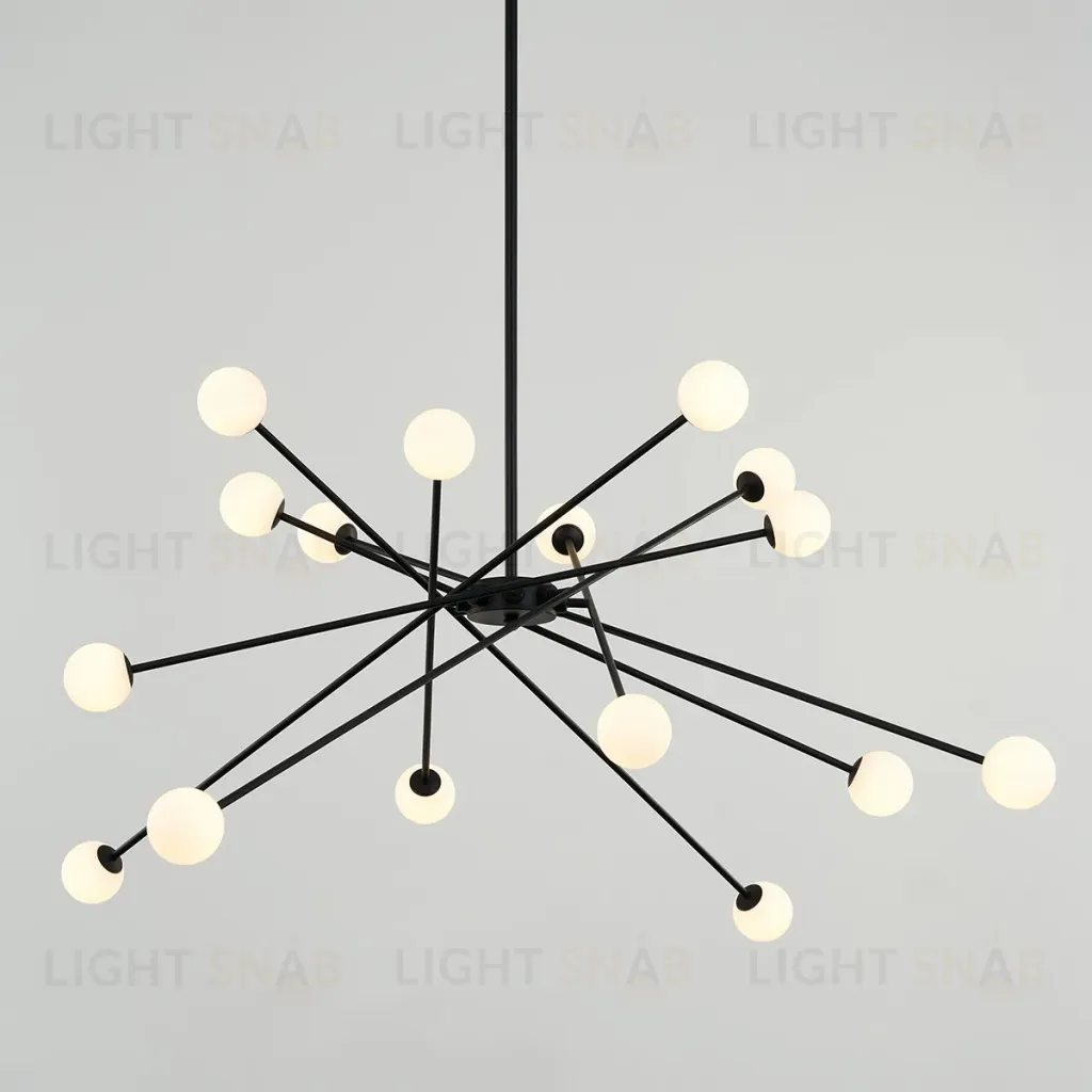 Люстра на штанге DeLight Collection MD19001025-16A black MD19001025-16A black