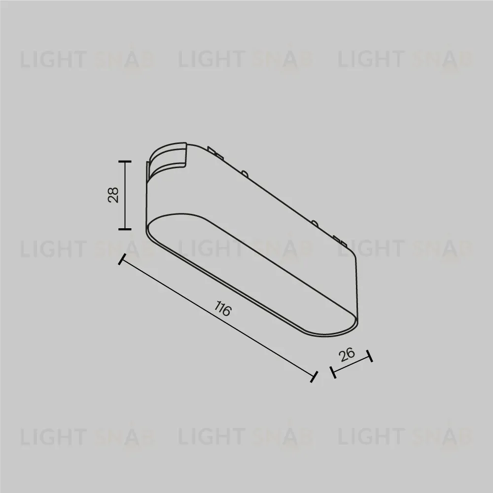 Трековый магнитный светильник Maytoni Basis TR080-1-6W3K-W TR080-1-6W3K-W