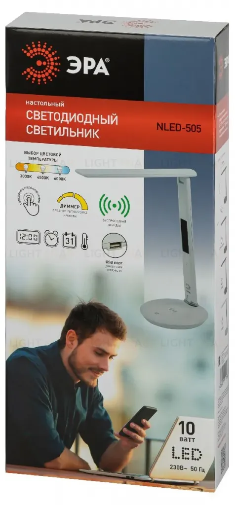 Настольная лампа Эра NLED-505-10W-W Б0057199 Б0057199