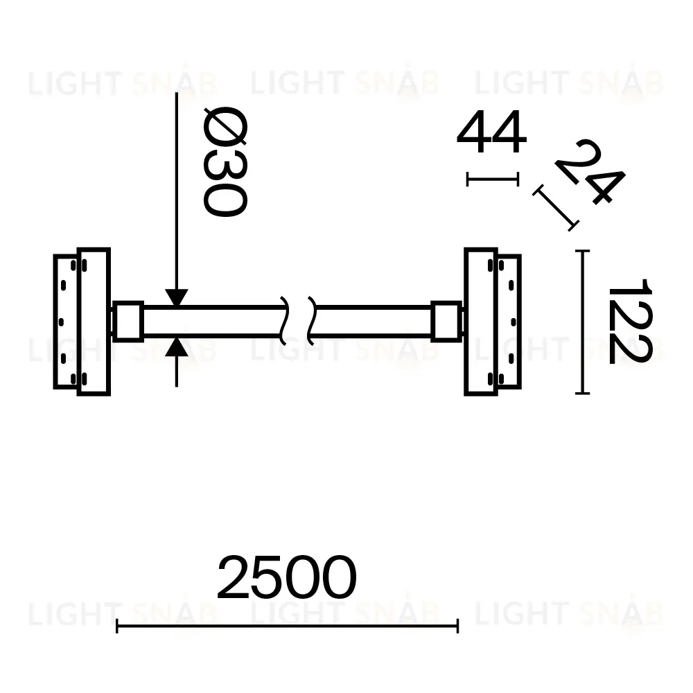 Трековый магнитный светильник Maytoni Tau TR101-2-50W3K-B TR101-2-50W3K-B