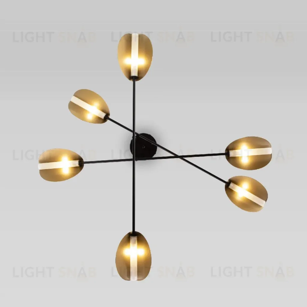 Потолочная люстра Eurosvet Grazia 70148/6 черный/золото Smart a062042 70148/6 черный/золото Smart