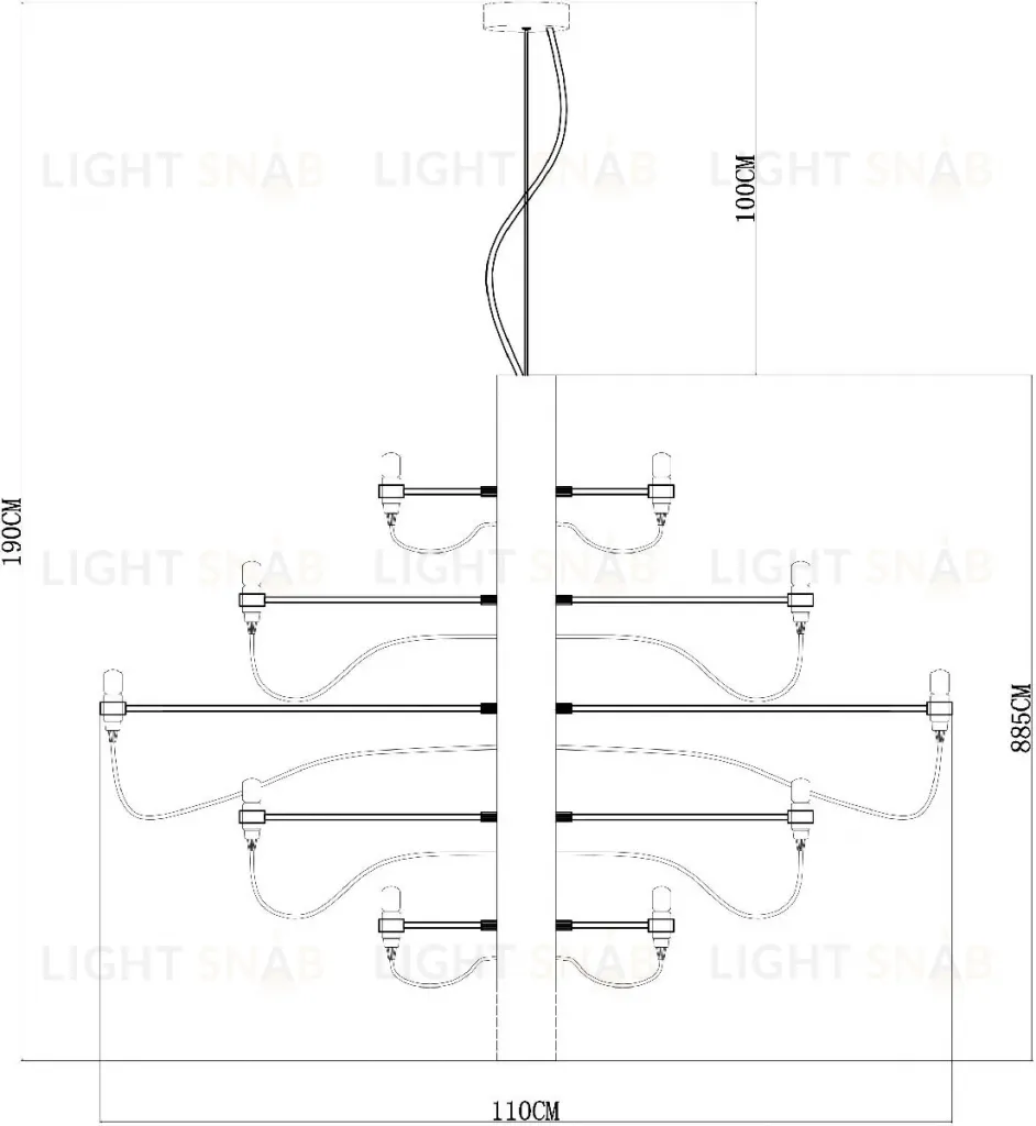 Подвесная люстра Divinare Molto 8030/17 LM-50 8030/17 LM-50
