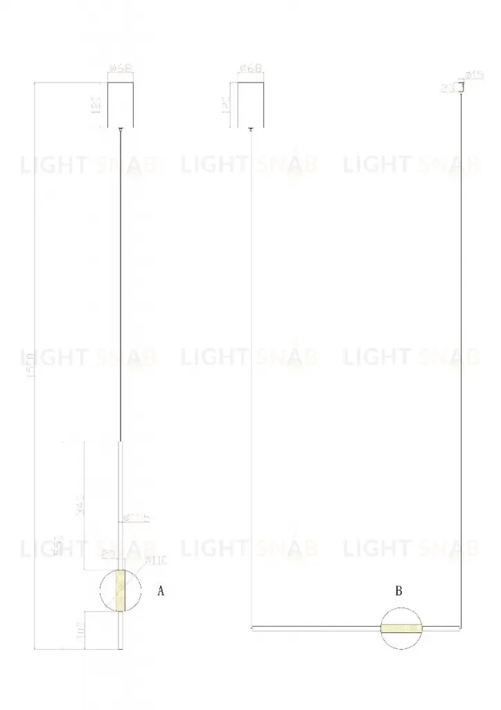 Подвесной светильник Arte Lamp Furud A2124SP-1BK A2124SP-1BK