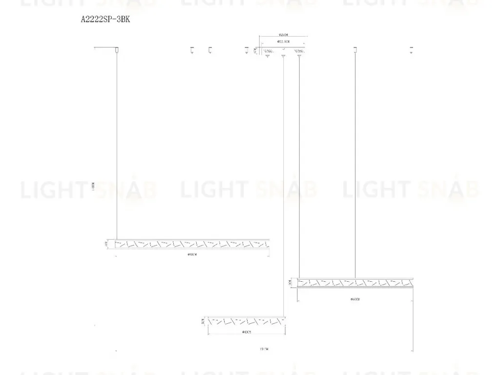 Подвесная люстра Arte Lamp Shine A2222SP-3BK A2222SP-3BK