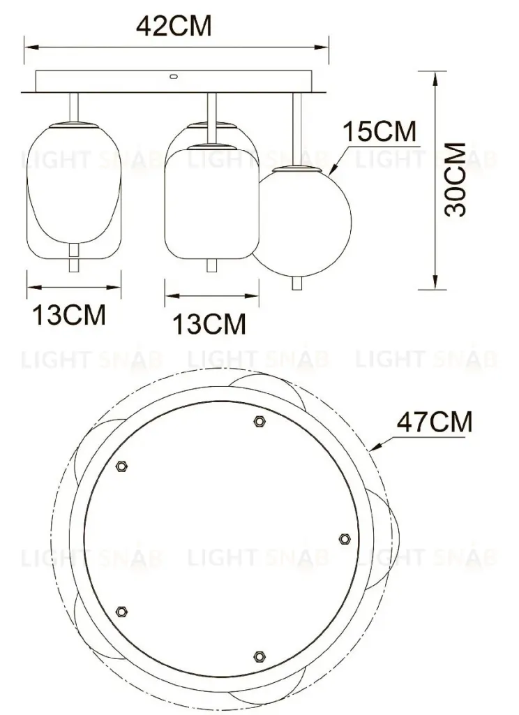 Потолочная люстра Arte Lamp Freddie A2231PL-5PB A2231PL-5PB