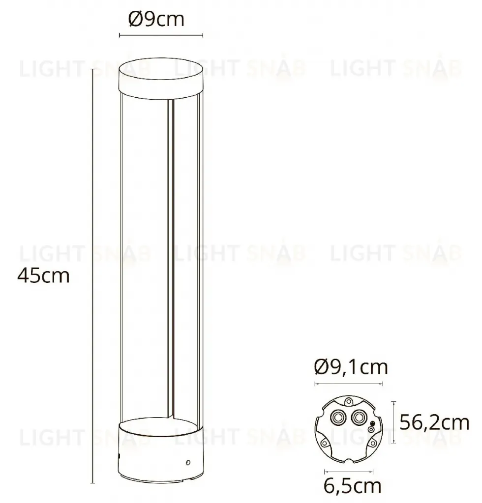 Ландшафтный светильник Arte Lamp New York A1645PA-1BK A1645PA-1BK