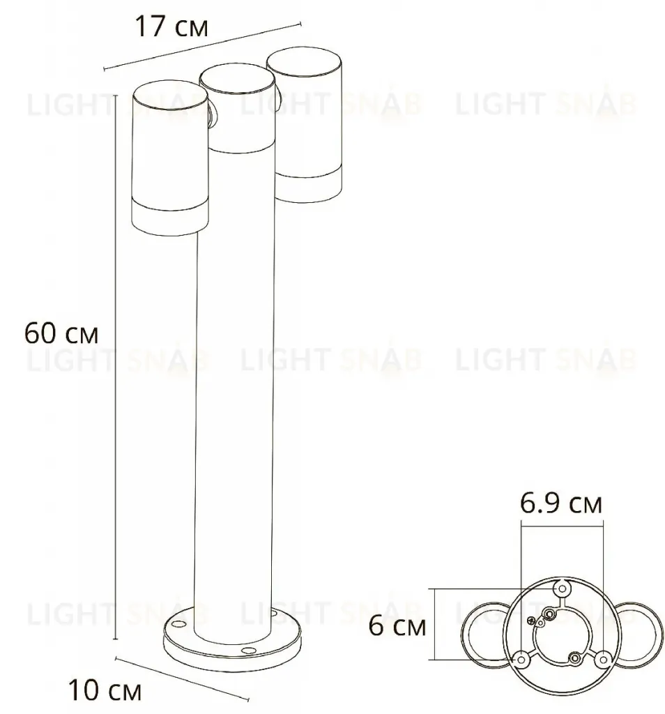 Ландшафтный светильник Arte Lamp Mistero A3302PA-2BK A3302PA-2BK