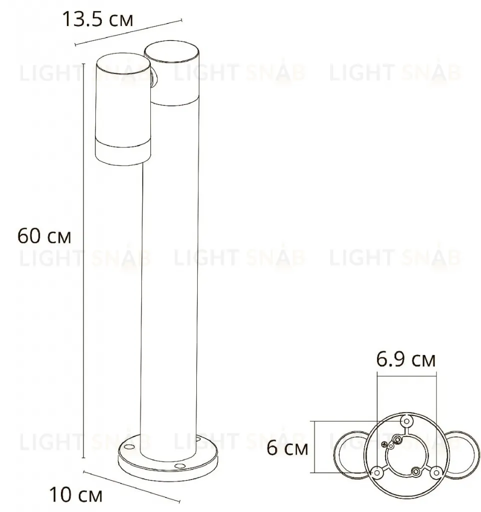 Ландшафтный светильник Arte Lamp Mistero A3302PA-1BK A3302PA-1BK