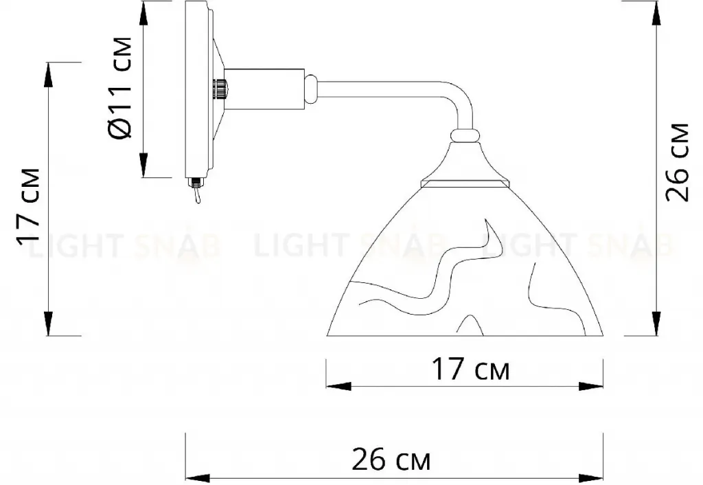 Бра Arte Lamp Matthew A5032AP-1BR A5032AP-1BR