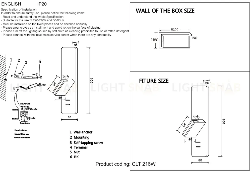 Настенный светильник Crystal Lux CLT 216W WH CLT 216W WH