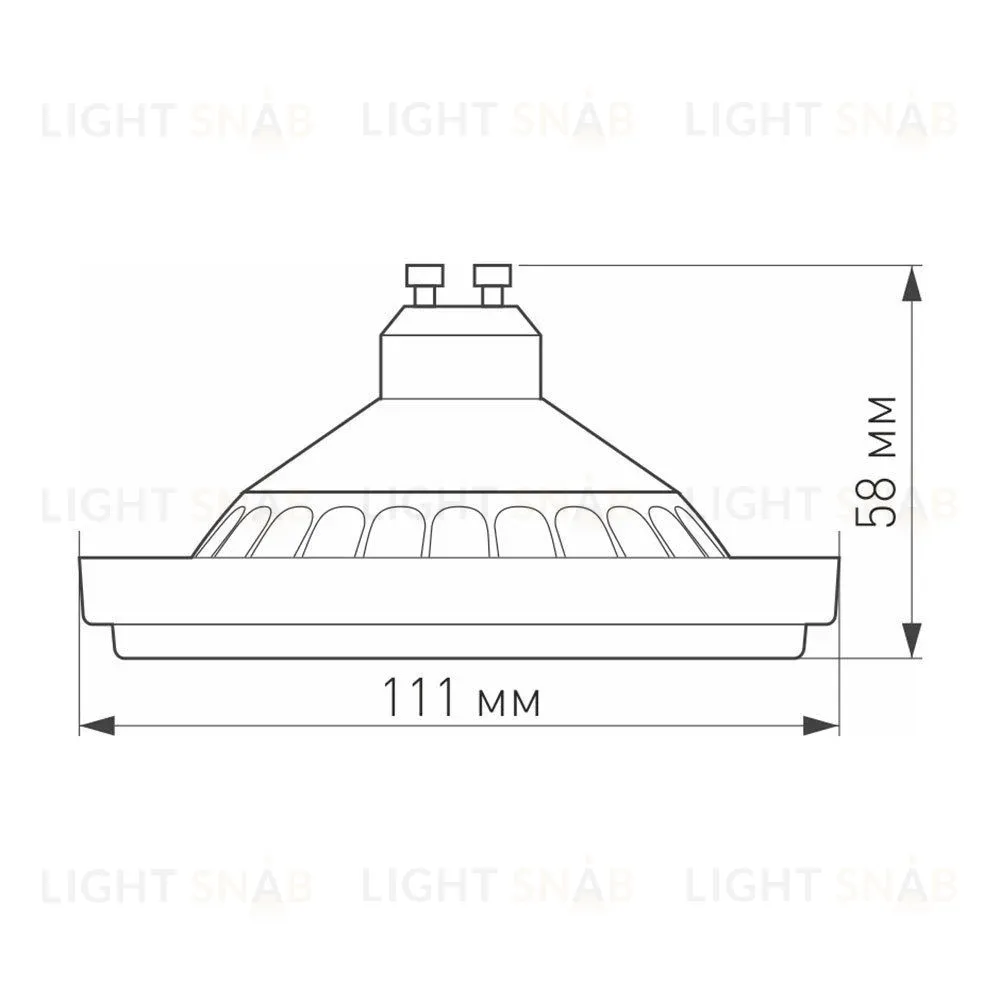 Лампа светодиодная Arlight AR111-UNIT-GU10-15W-DIM 025624 025624