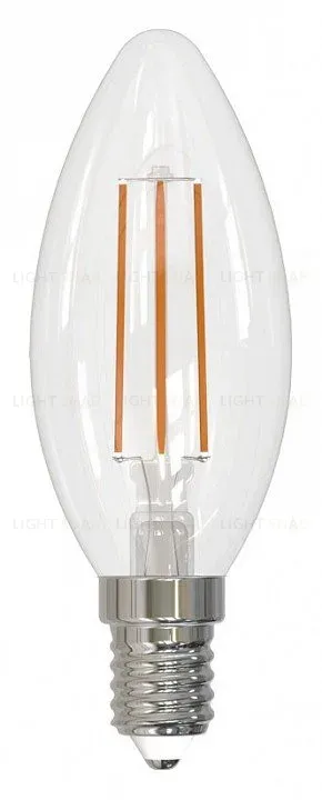 Лампа светодиодная филаментная Volpe E14 6W 4000K прозрачная LED-C35-6W/4000K/E14/CL/SLF UL-00008329 LED-C35-6W/4000K/E14/CL/SLF