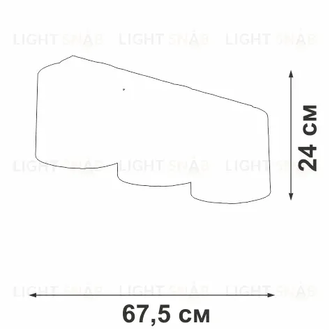 Потолочный светильник Vitaluce V2881-1/3PL V2881-1/3PL