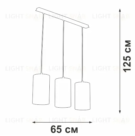 Подвесной светильник Vitaluce V2895-0/3S V2895-0/3S