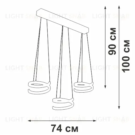Подвесной светильник Vitaluce V3047-1/3S V3047-1/3S