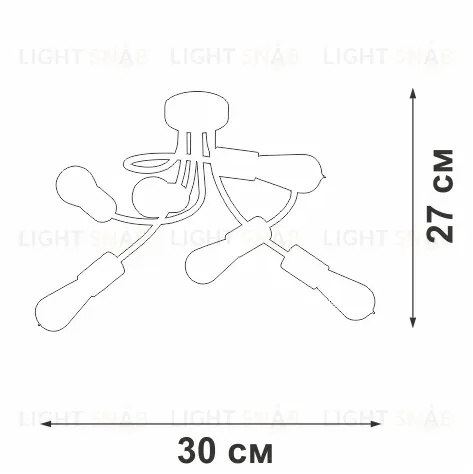 Потолочная люстра Vitaluce V3928-1/6PL V3928-1/6PL
