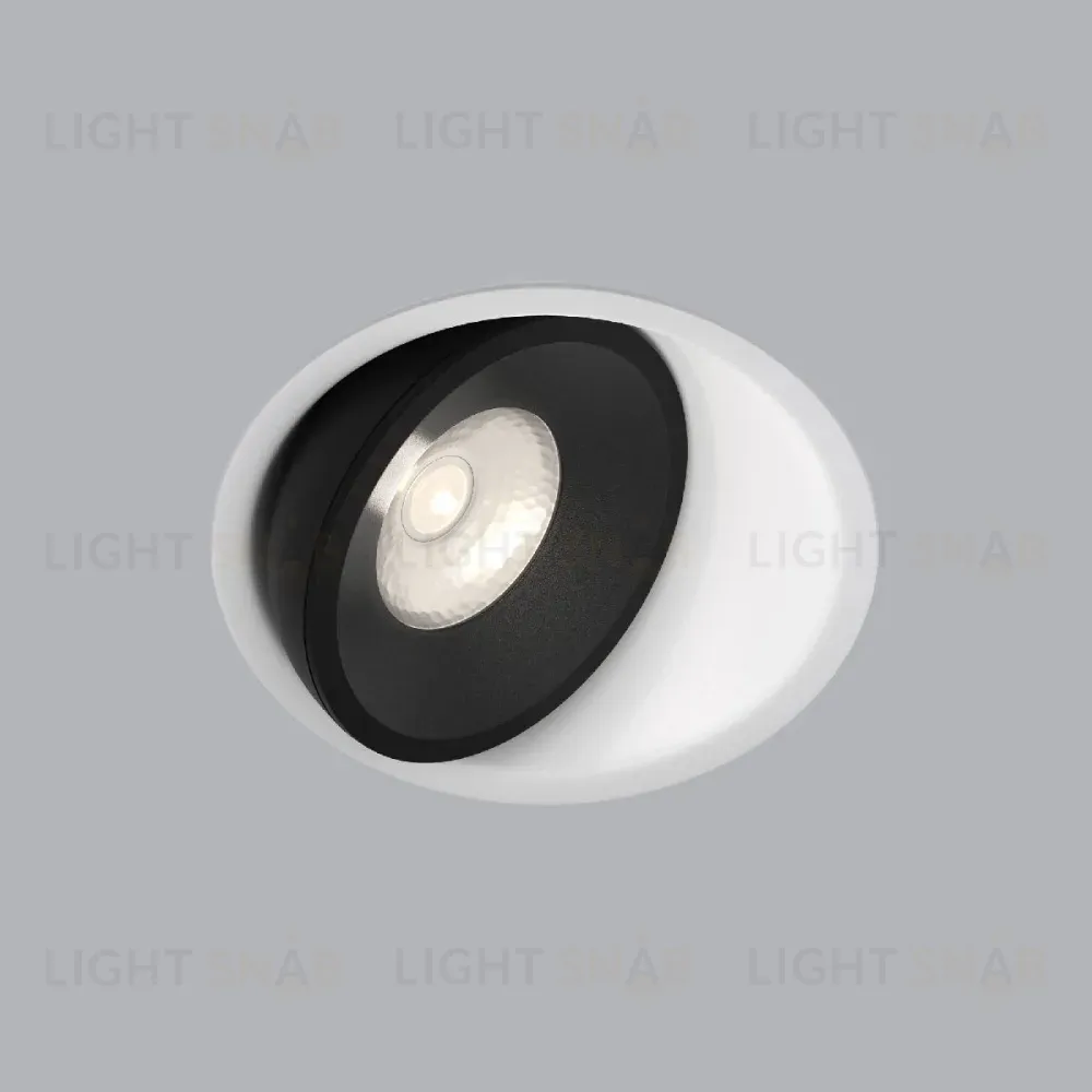 Встраиваемый светодиодный светильник Elektrostandard Slide 25083/LED 6W 4200K белый/черный 4690389194030 a062942 4690389194030