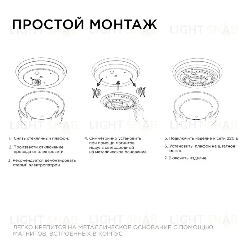 Светодиодный модуль со встроенным драйвером Apeyron 160-250В 48Вт 4450 лм 6500K 02-30 02-30