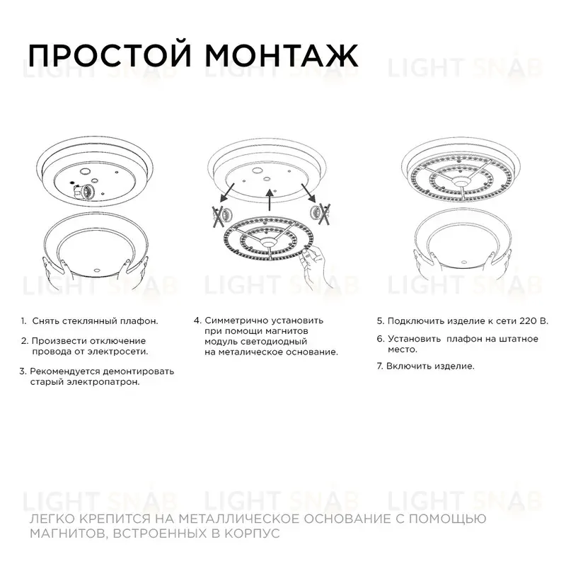Светодиодный модуль со встроенным драйвером Apeyron 185-265В 72Вт 5400 лм 6500K 02-31 02-31