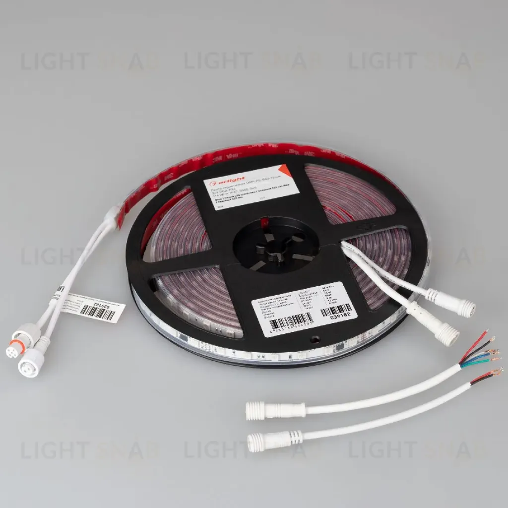Светодиодная герметичная лента Arlight DMX-PS-B60-12mm 24V RGB-PX6 (14 W/m, IP67, 5060, 5m) 039182 039182