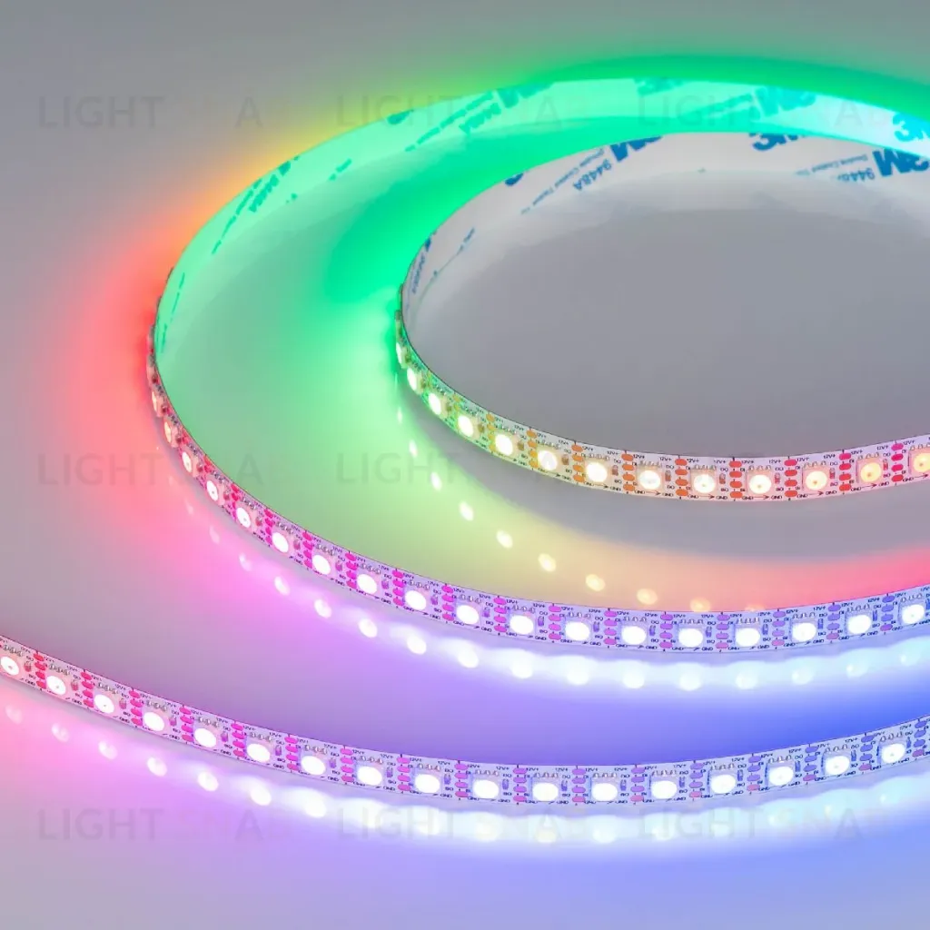 Светодиодная лента Arlight SPI-B96-10mm 12V RGB-PX1-BPT (13 W/m, IP20, 5060, 5m) 037868 037868
