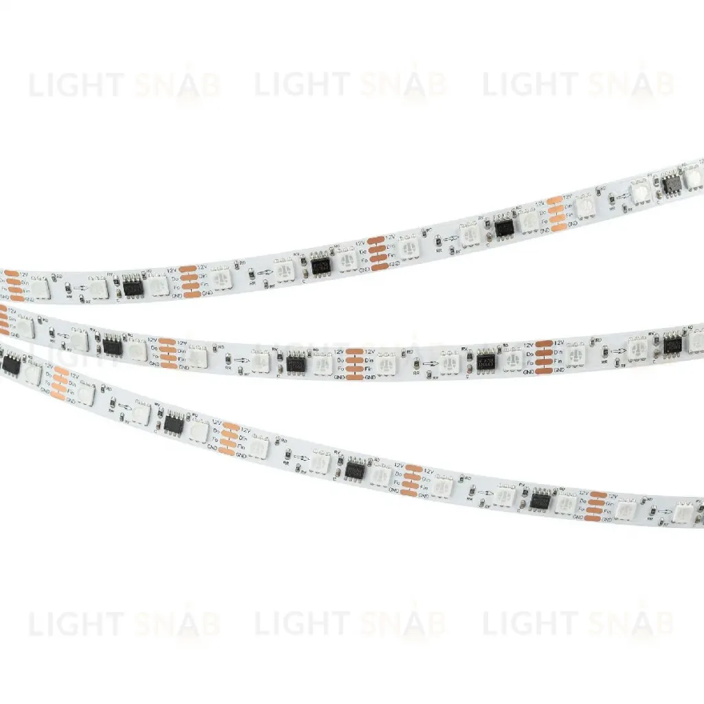Светодиодная лента Arlight SPI-B60-10mm 12V RGB-PX3-BPT (12 W/m, IP20, 5060, 5m) 039179 039179